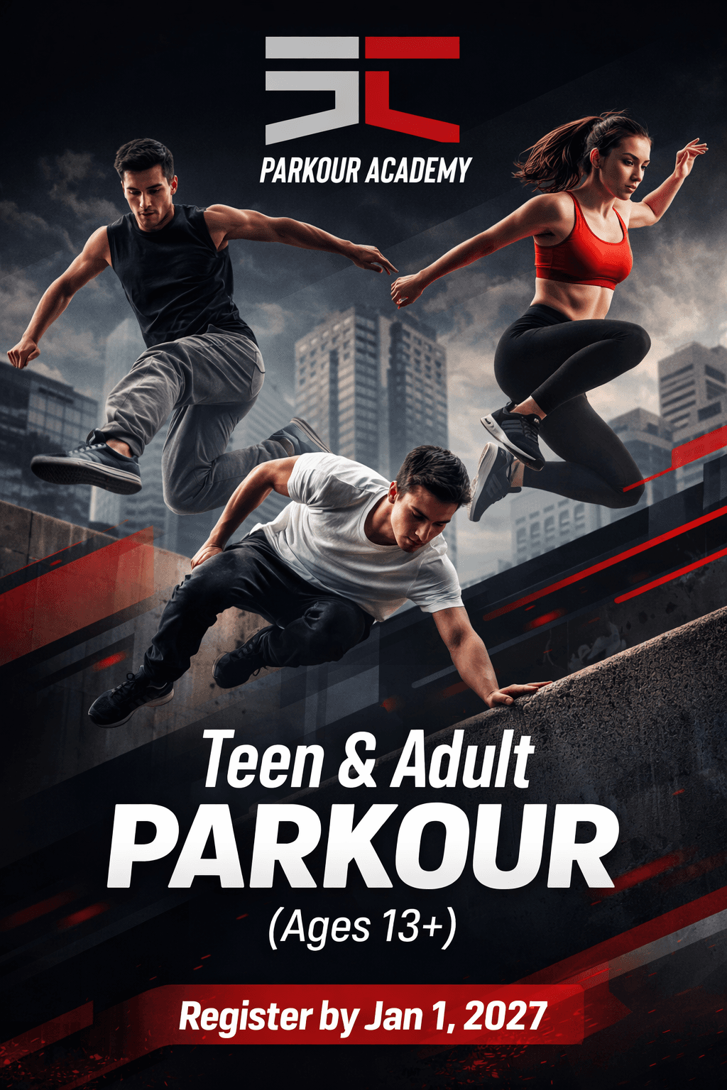 Teen & Adult Parkour (Ages 13+)